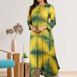 Silk Muslin Indo Western Dress