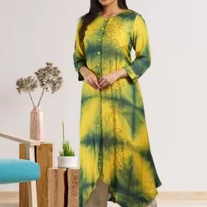 Silk Muslin Indo Western Dress